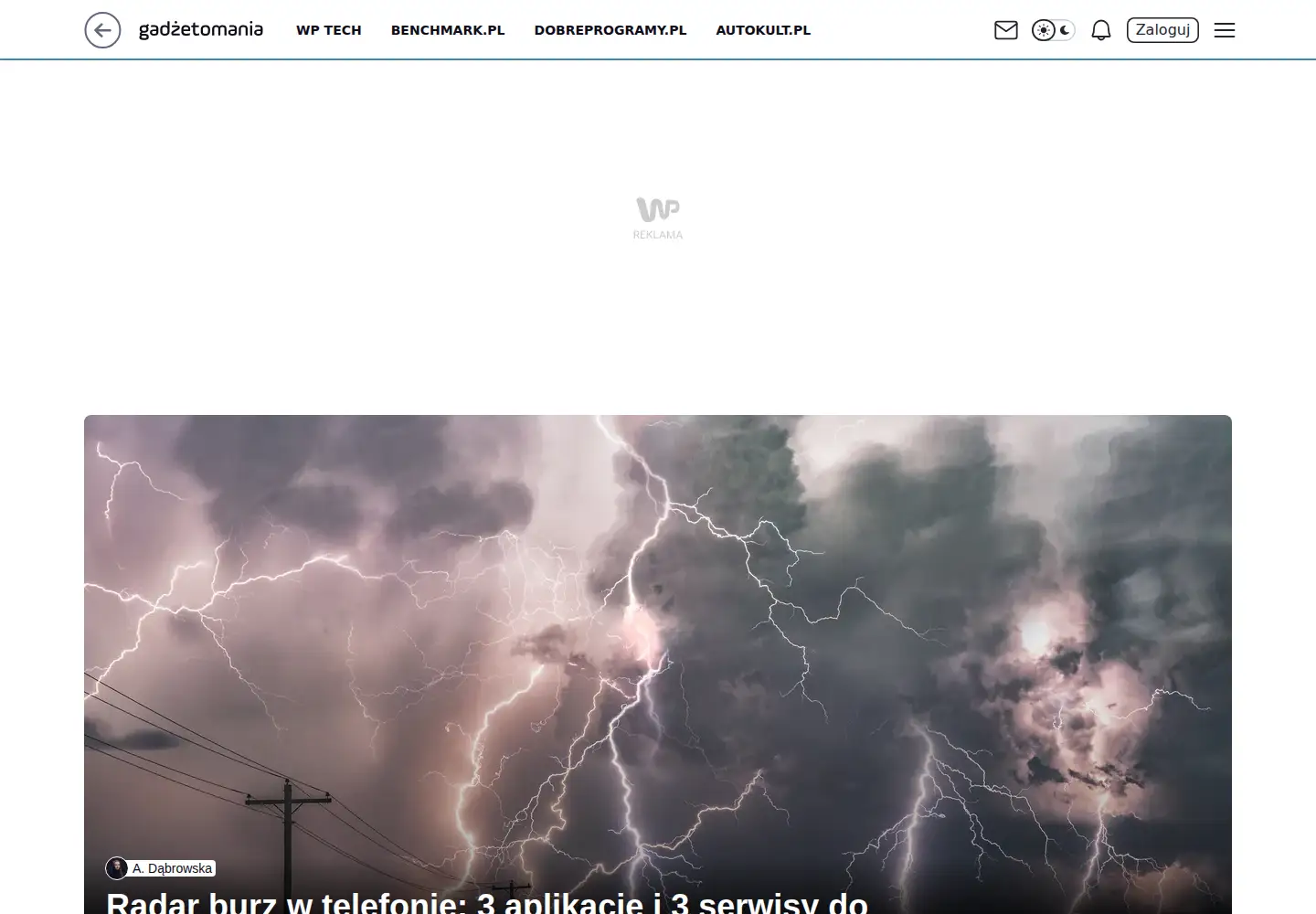 Screenshot of gadzetomania.pl