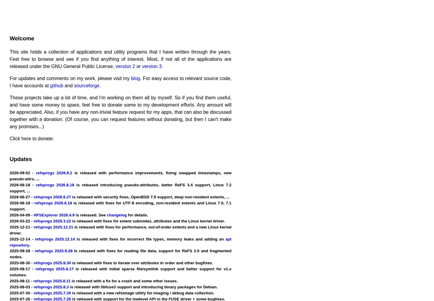 Screenshot of catacombae.org