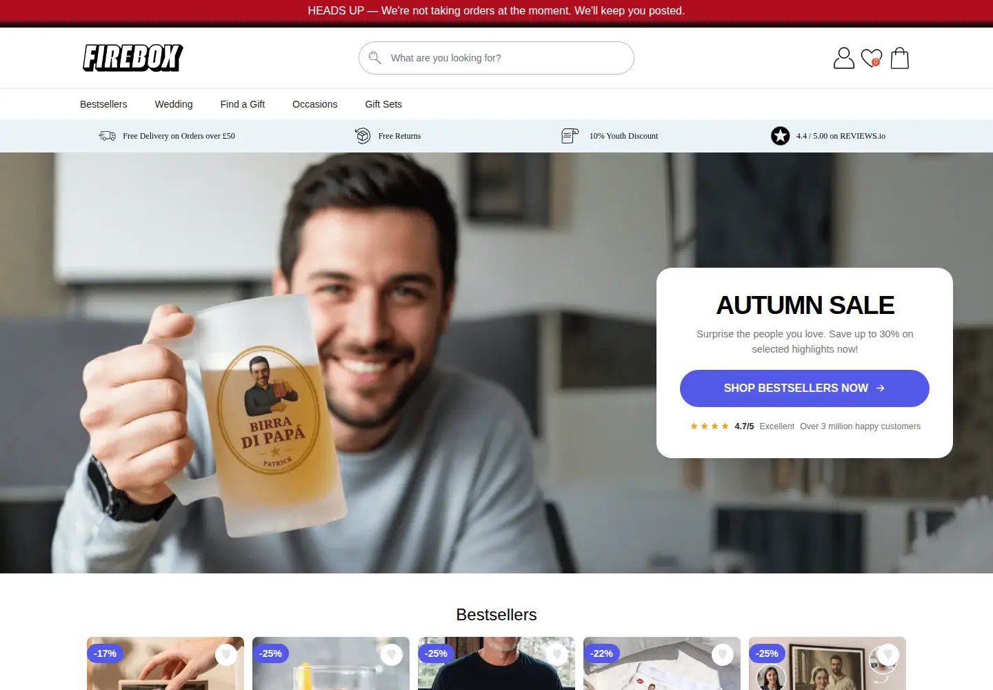 Screenshot of firebox.com