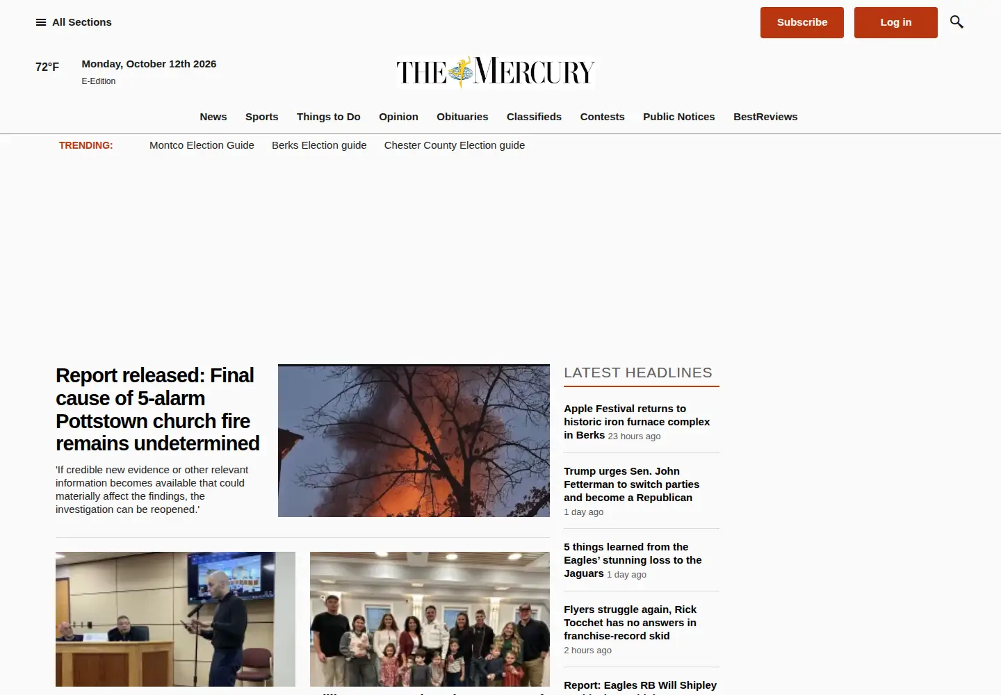 Screenshot of pottsmerc.com