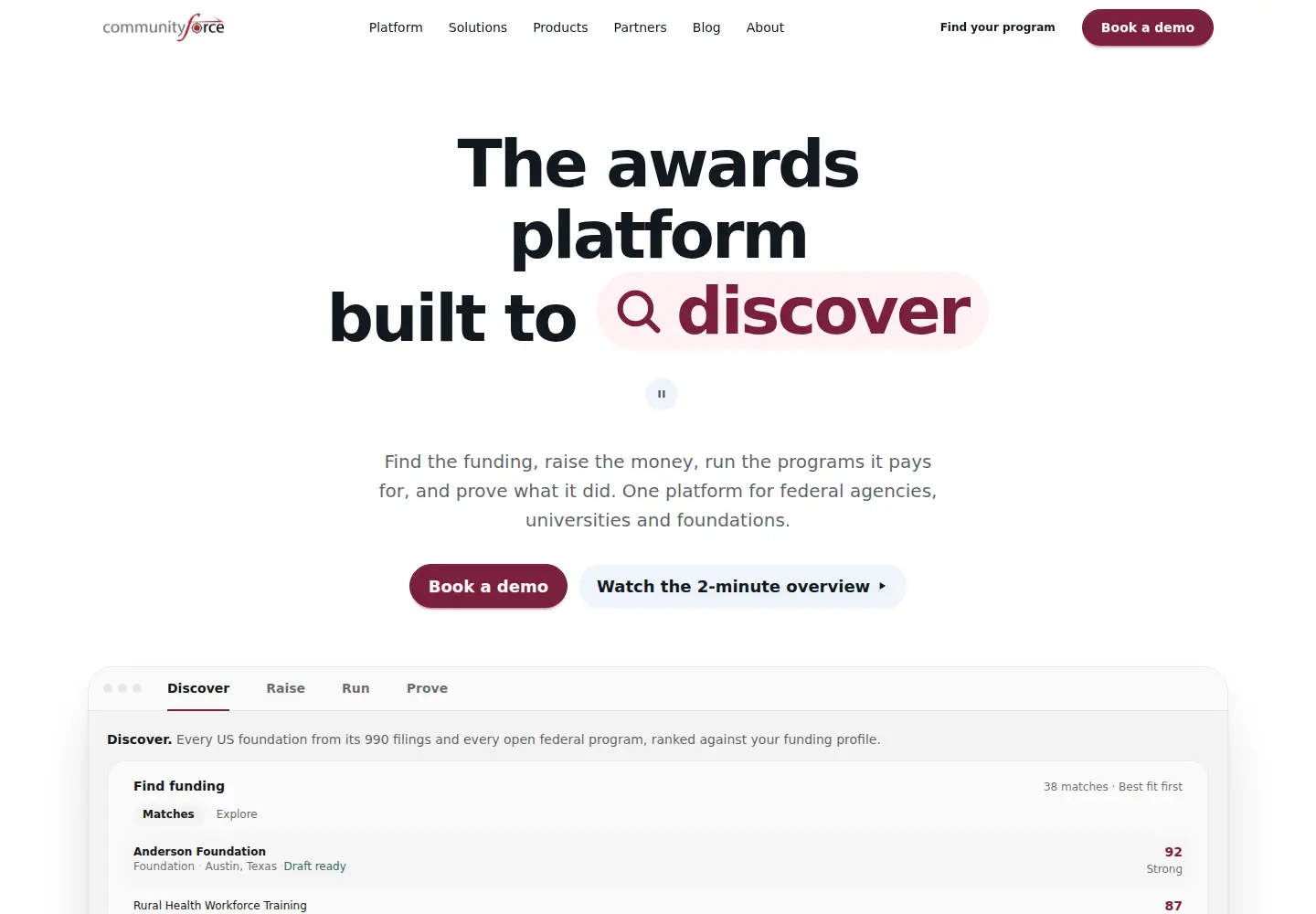 Screenshot of communityforce.com