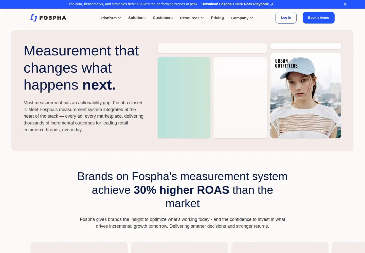 Captured homepage of fospha.com in the current scan