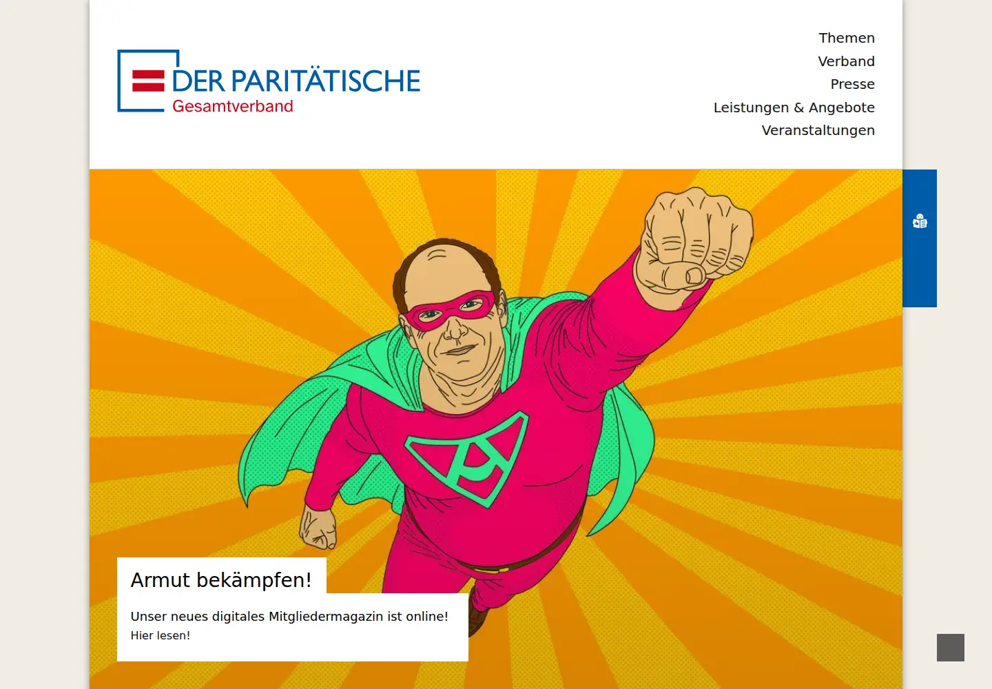 Screenshot of der-paritaetische.de