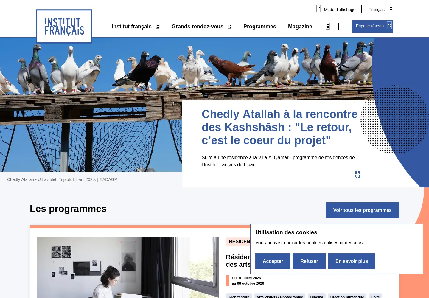 Screenshot of institutfrancais.com