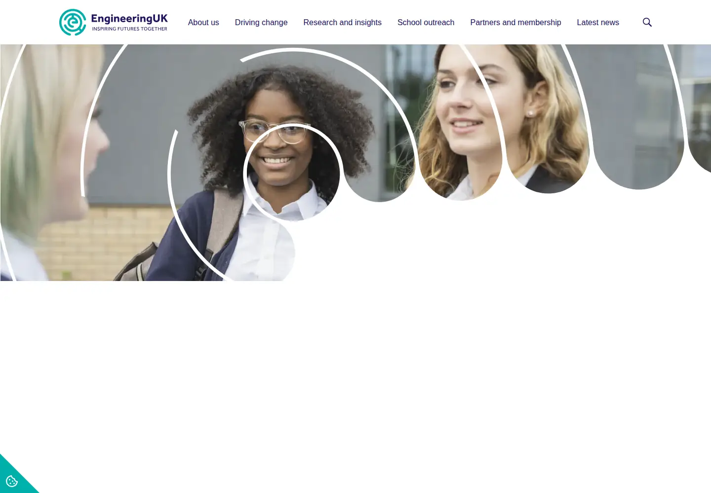 Captured homepage of engineeringuk.com in the current scan