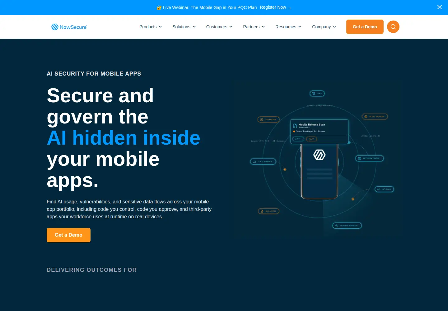 Screenshot of nowsecure.com