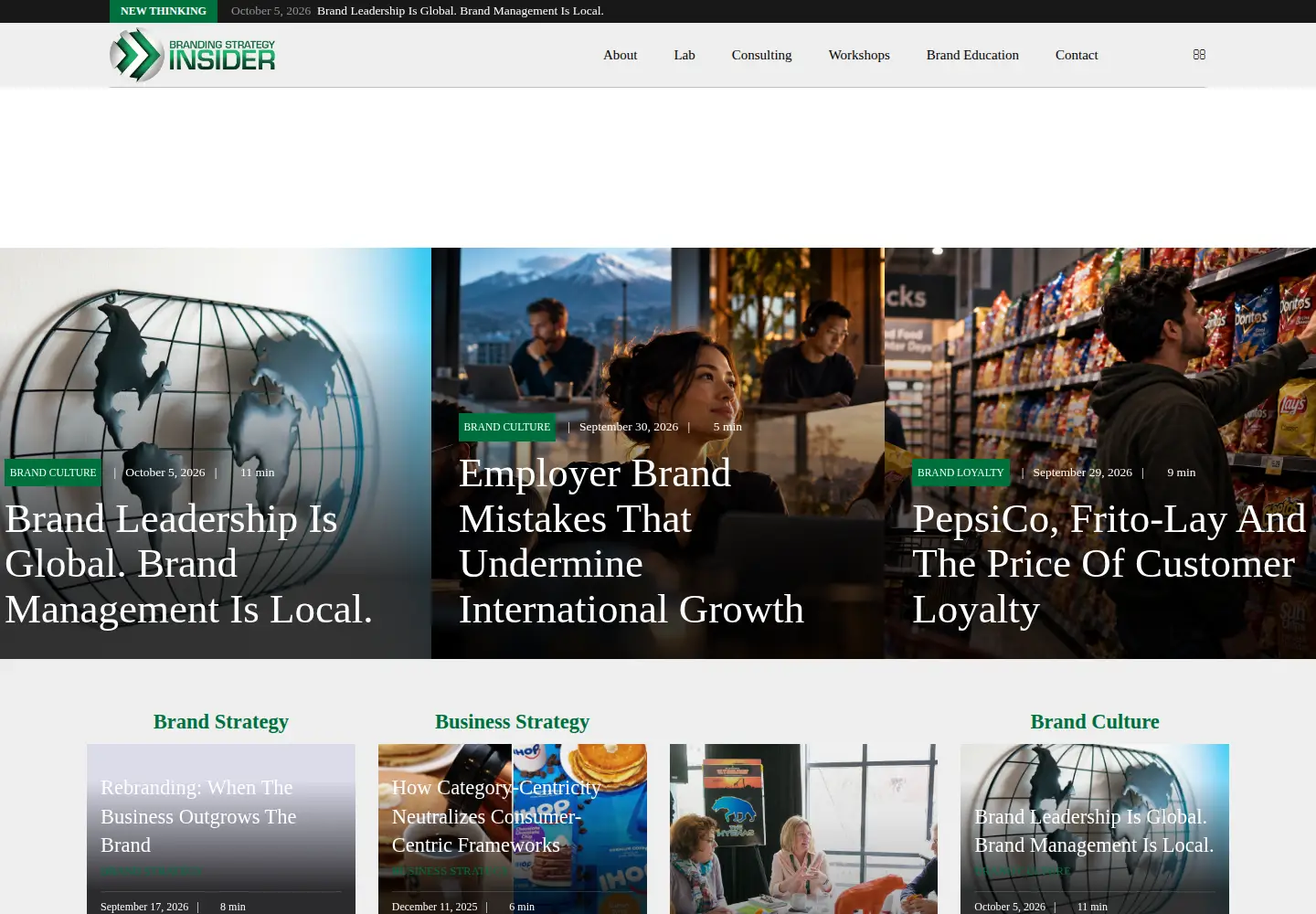 Screenshot of brandingstrategyinsider.com