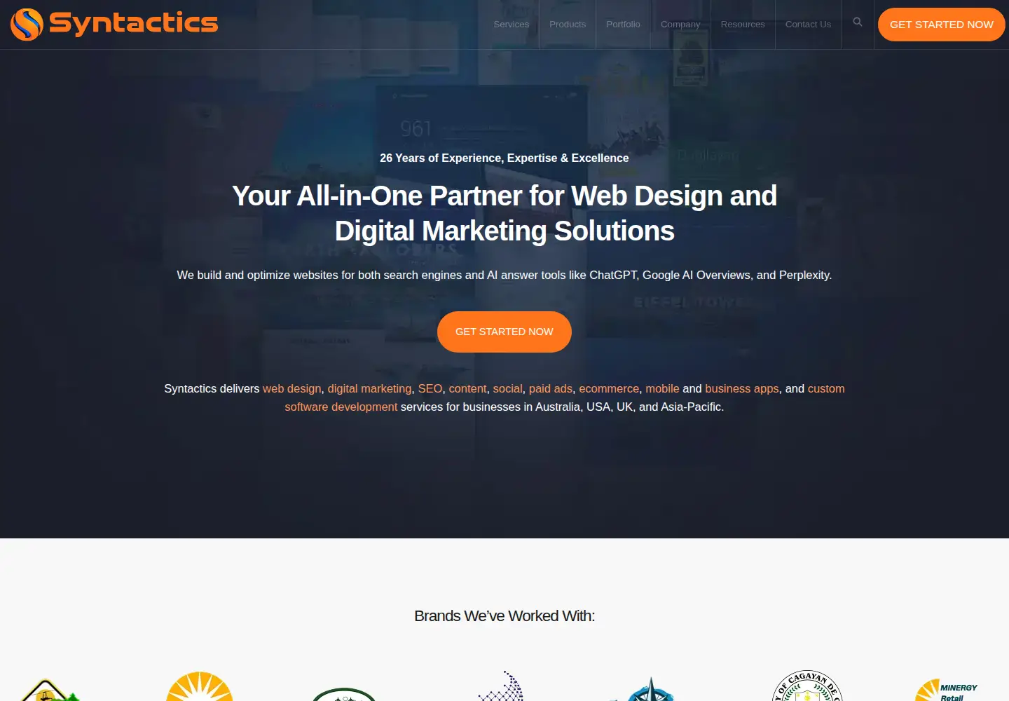 Screenshot of syntacticsinc.com