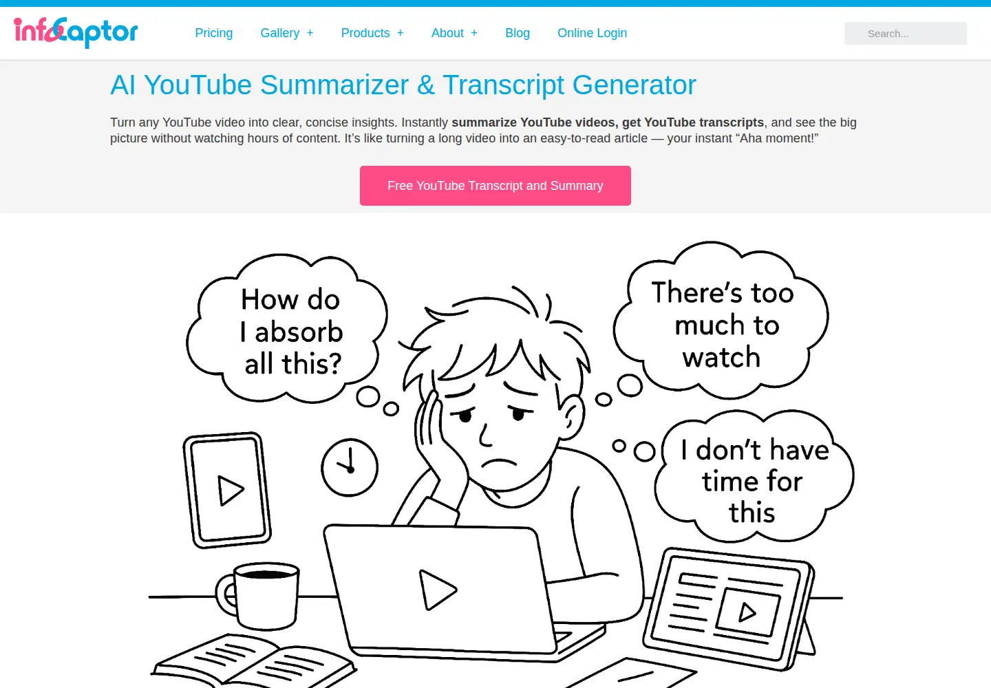 Screenshot of infocaptor.com