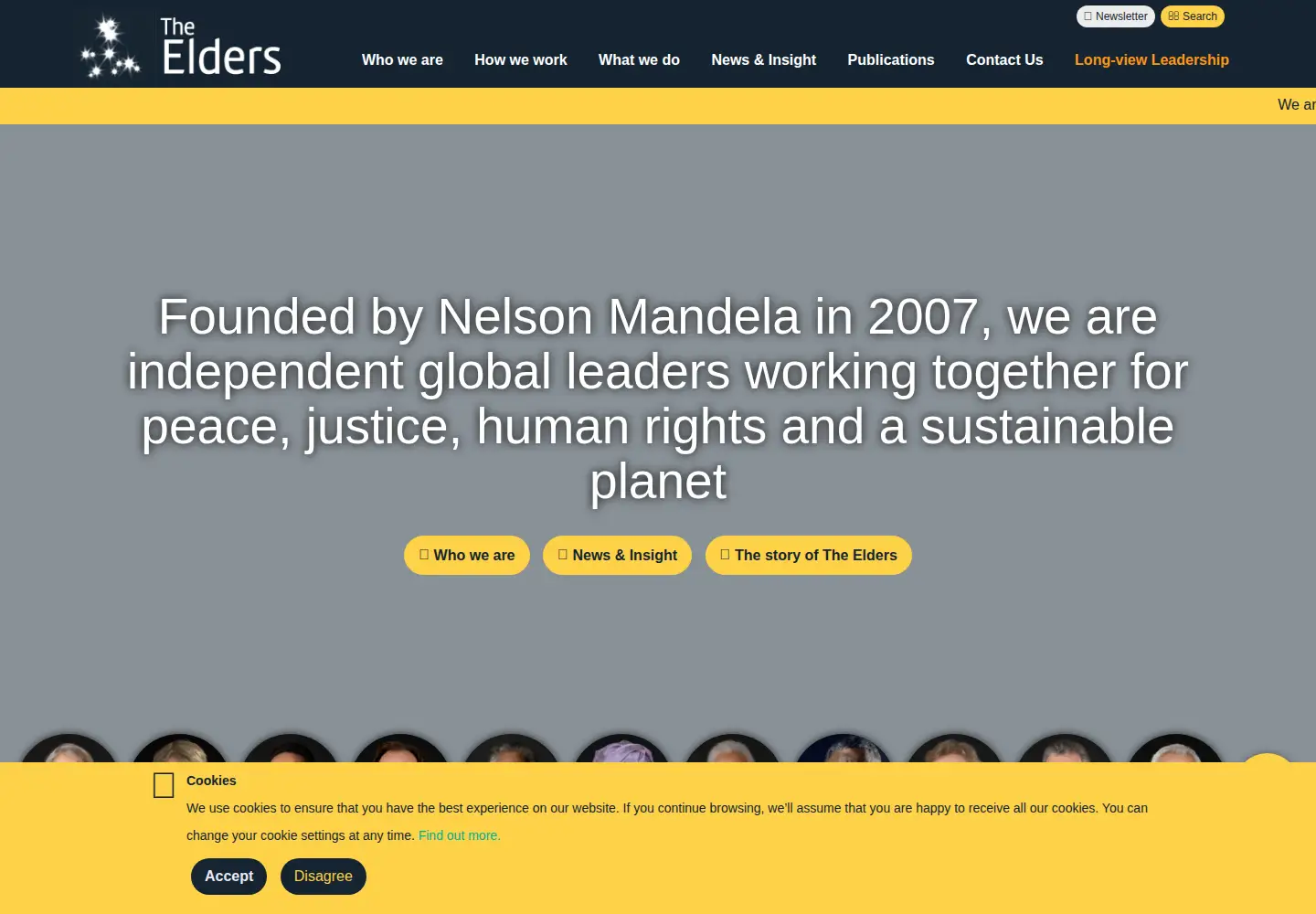 Screenshot of theelders.org