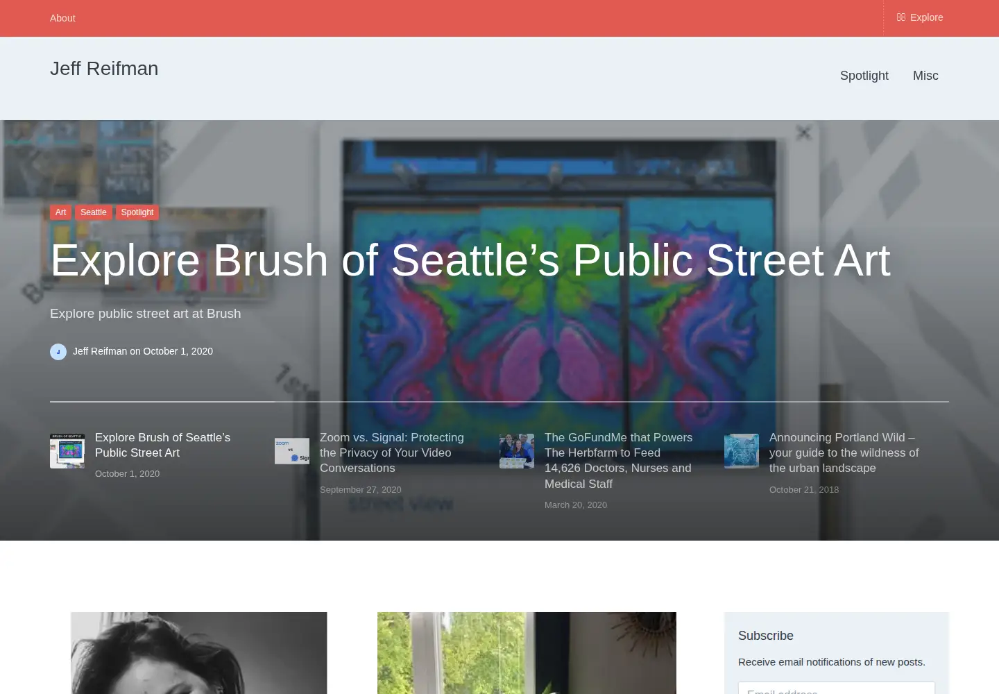 Screenshot of jeffreifman.com