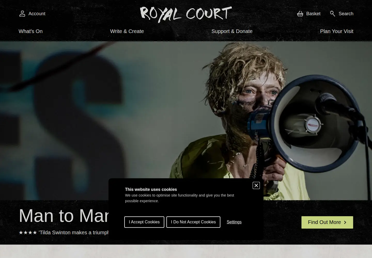 Screenshot of royalcourttheatre.com