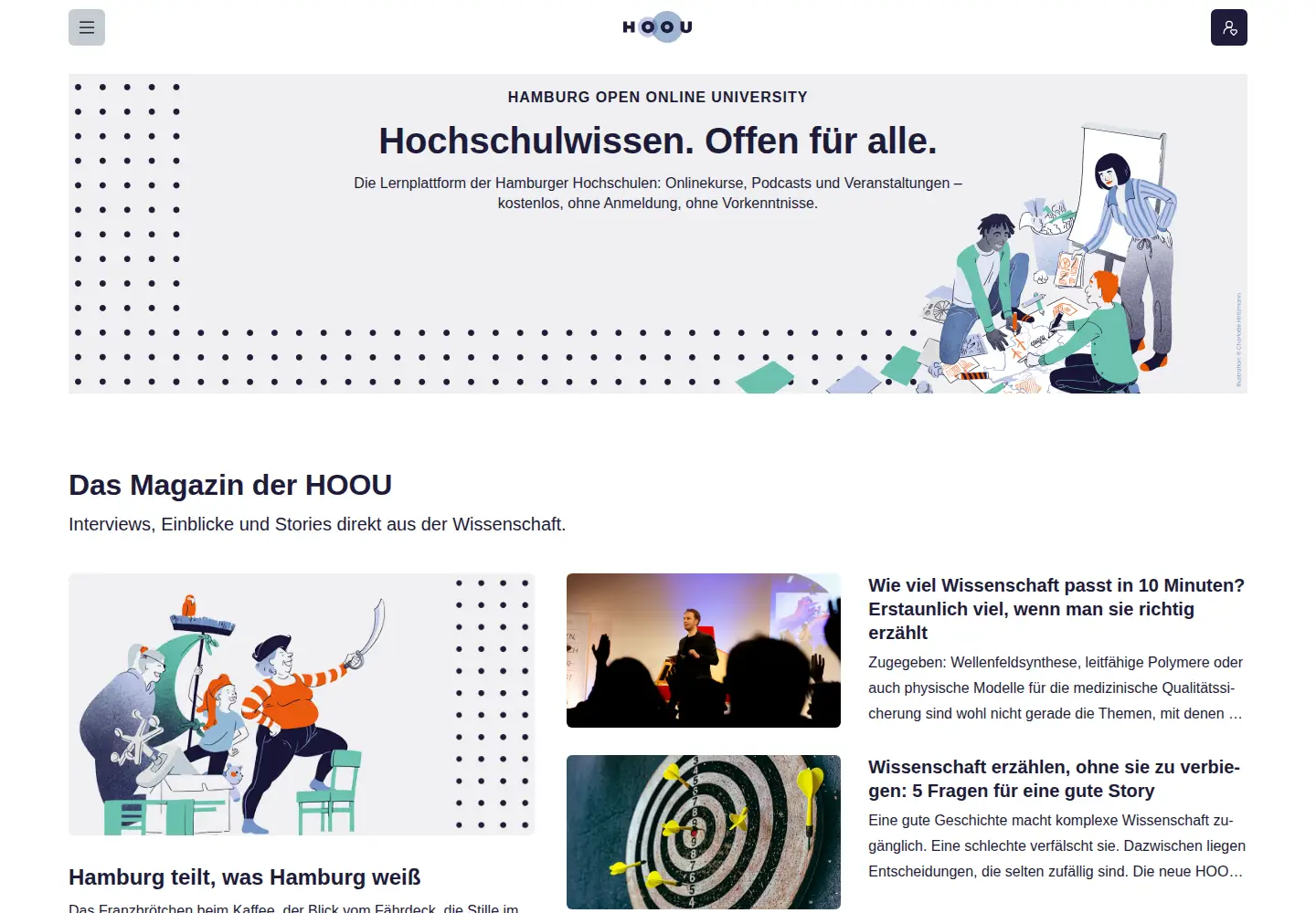Captured homepage of hoou.de in the current scan