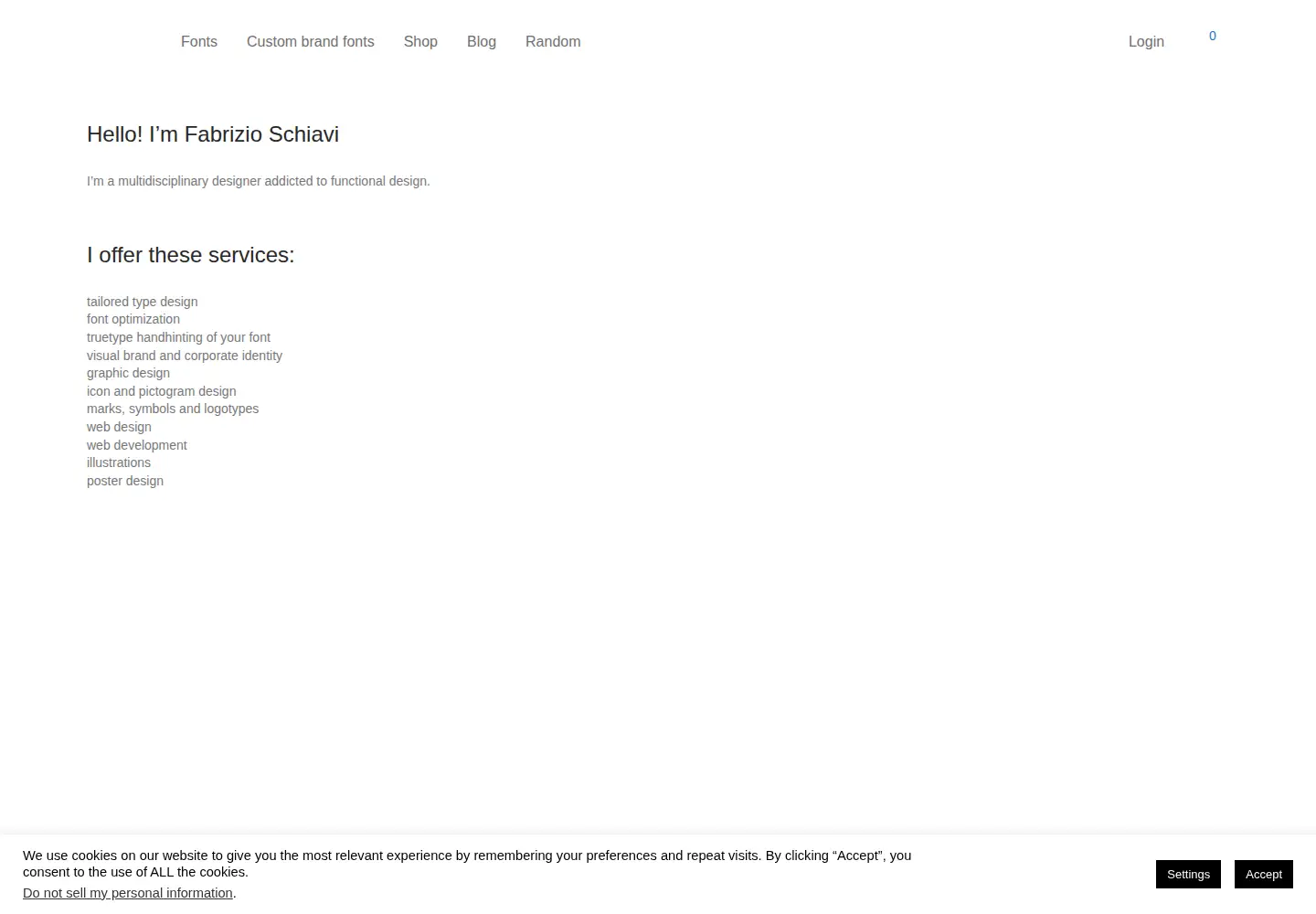 Captured homepage of fsd.it in the current scan