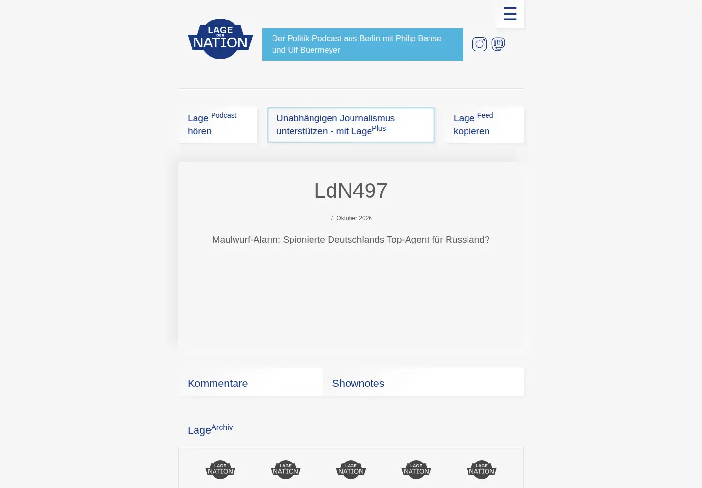Screenshot of lagedernation.org