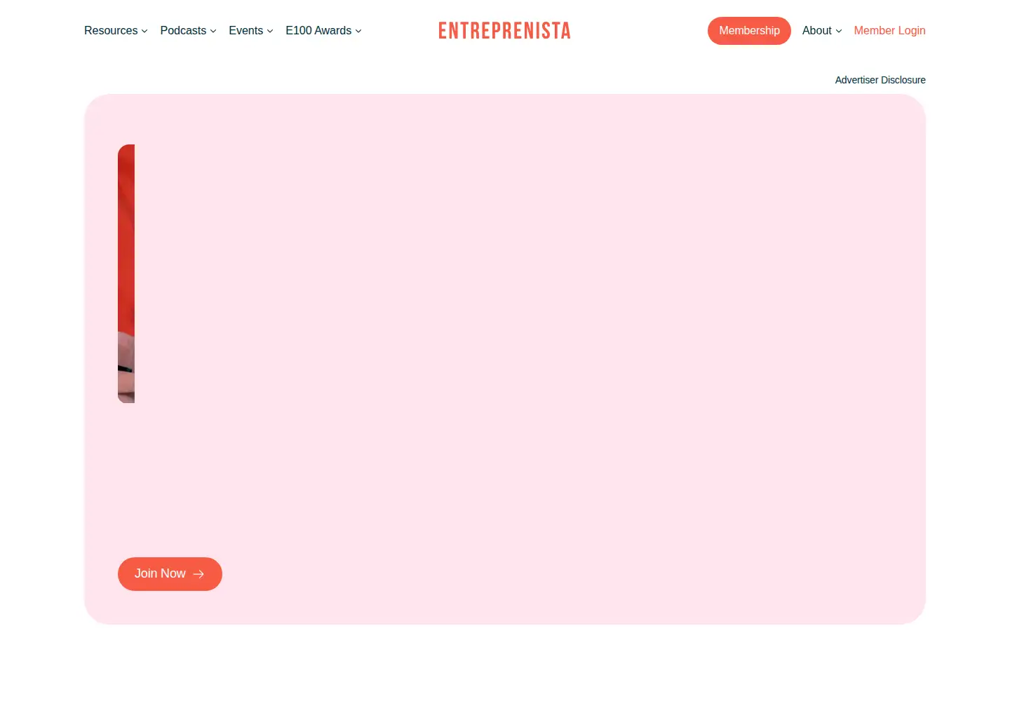 Screenshot of entreprenista.com