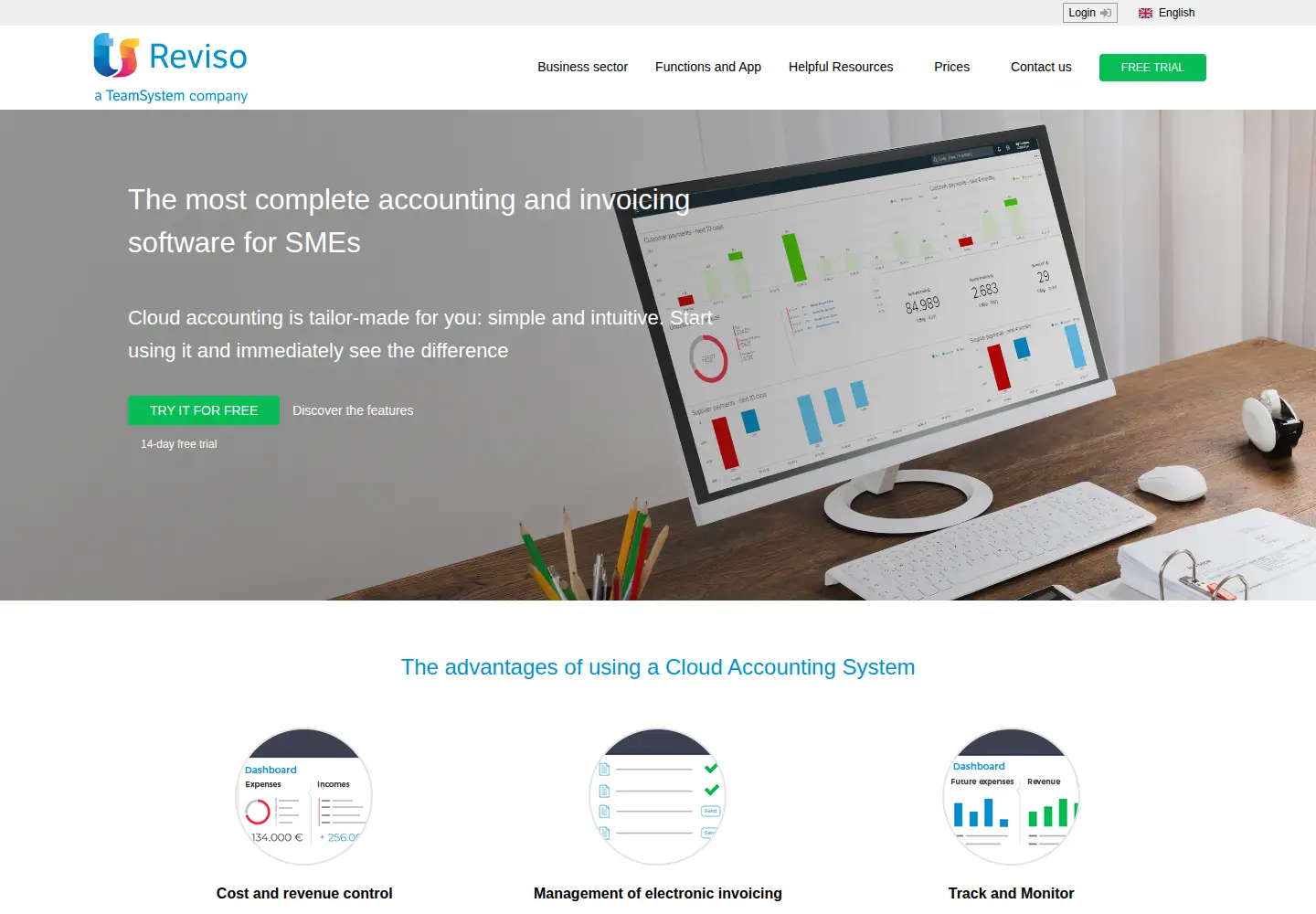 Captured homepage of reviso.com in the current scan