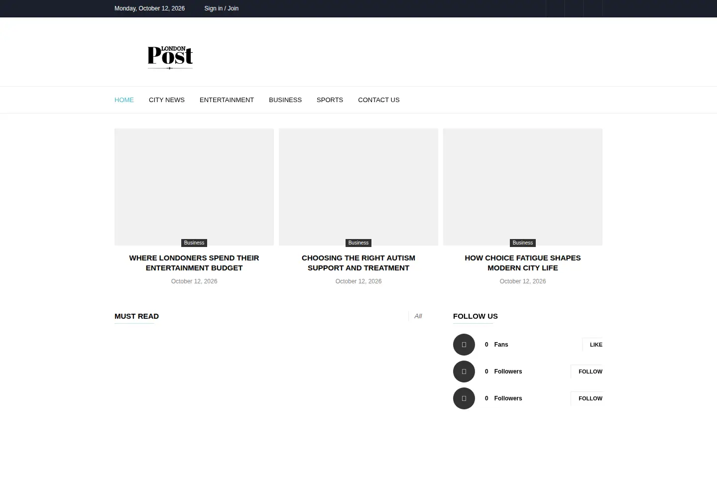 Screenshot of london-post.co.uk