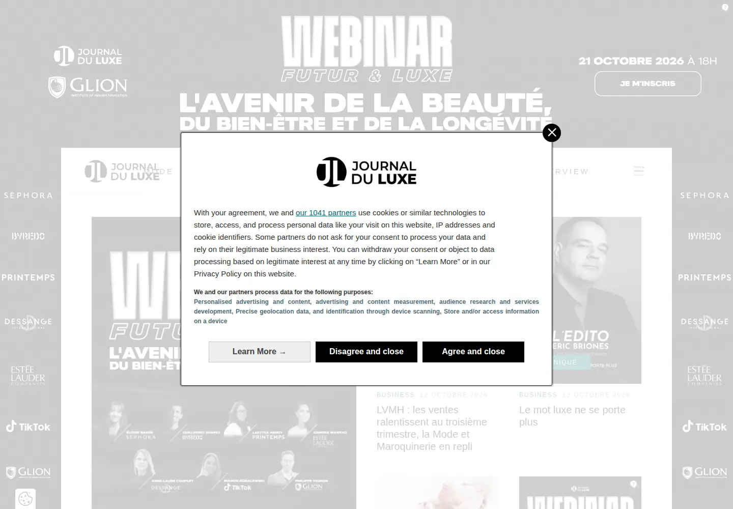 Screenshot of journalduluxe.fr