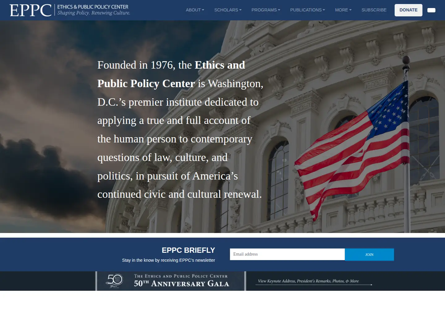 Screenshot of eppc.org