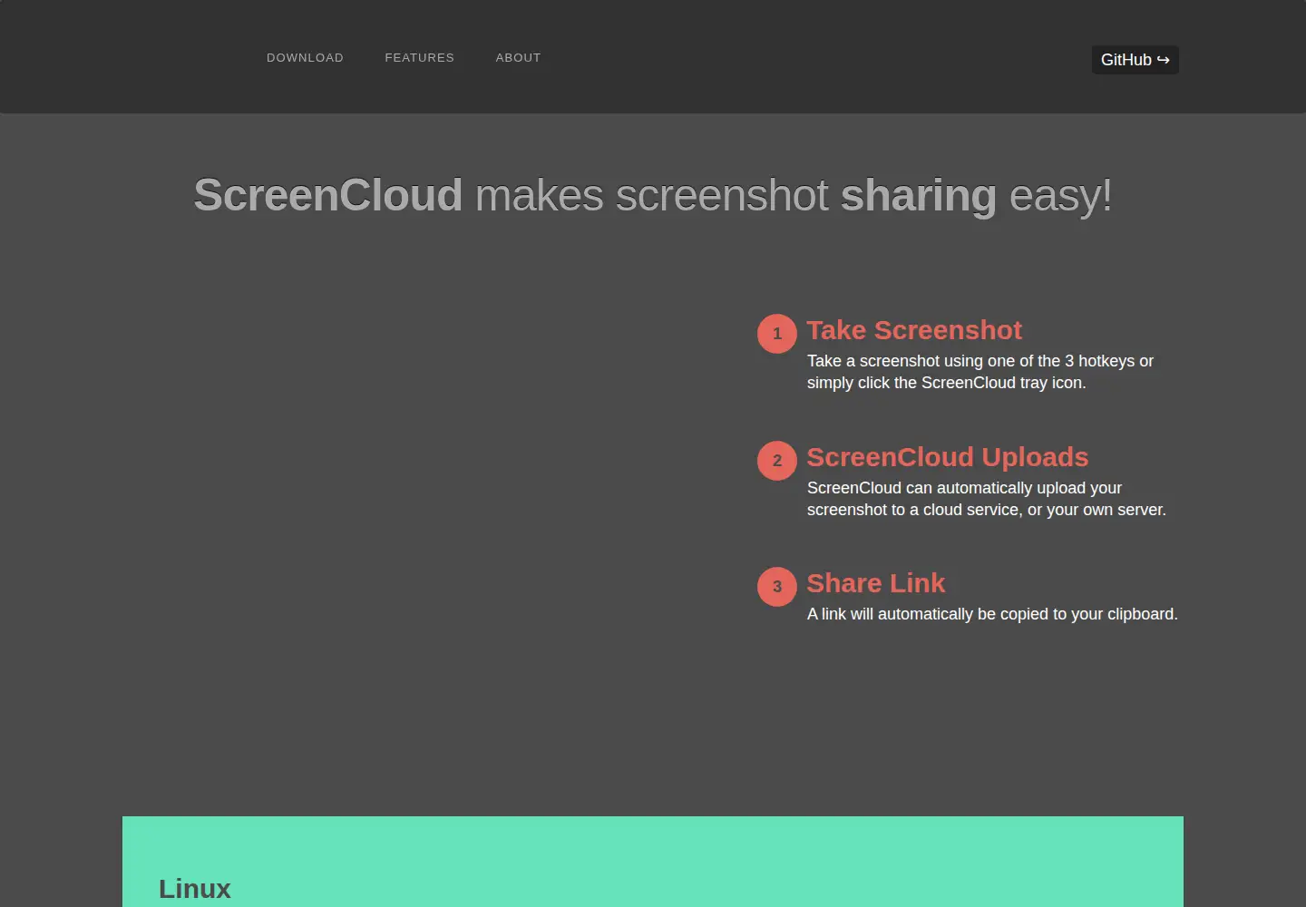 Screenshot of screencloud.net
