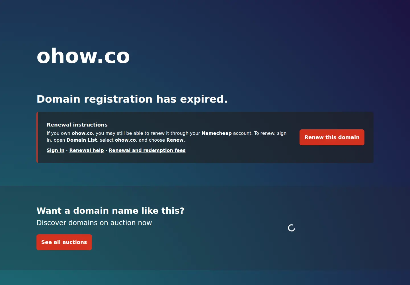 Screenshot of ohow.co