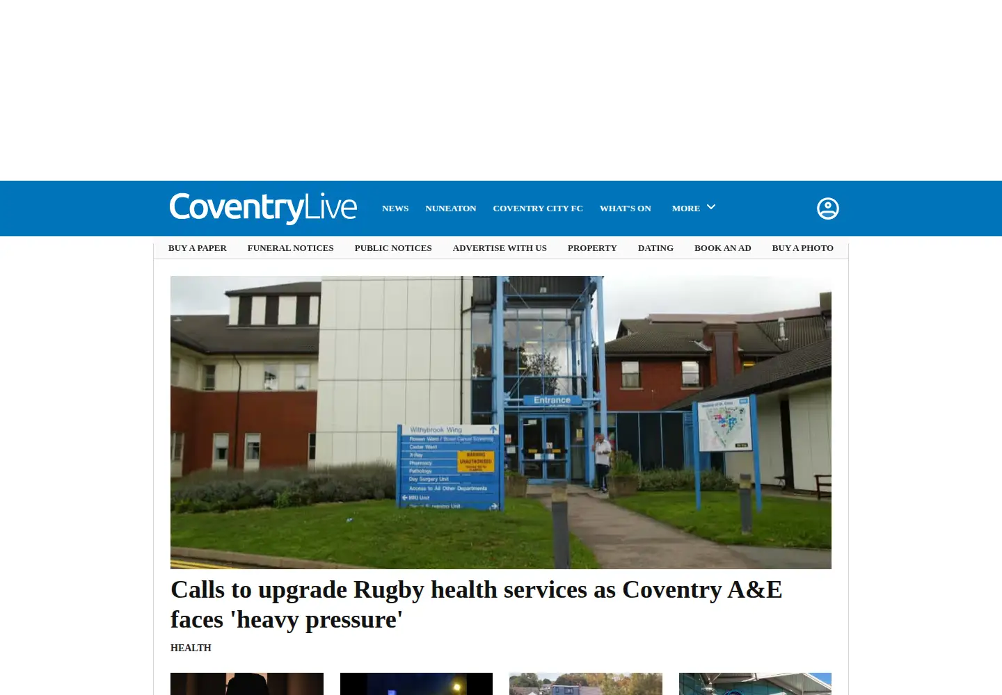Screenshot of coventrytelegraph.net