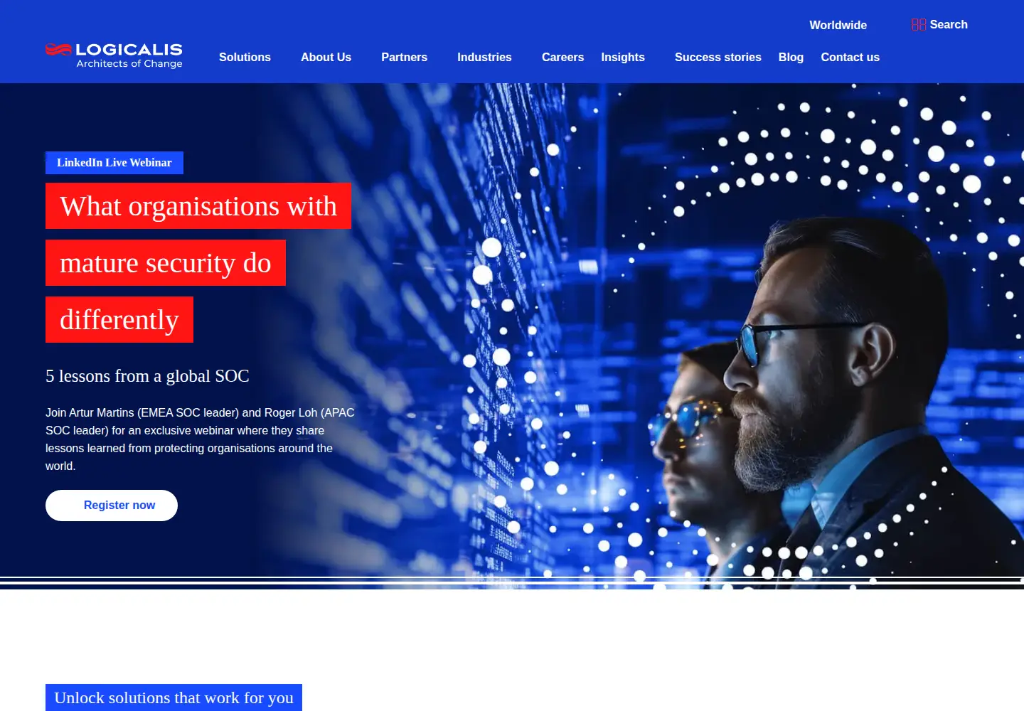 Screenshot of logicalis.com