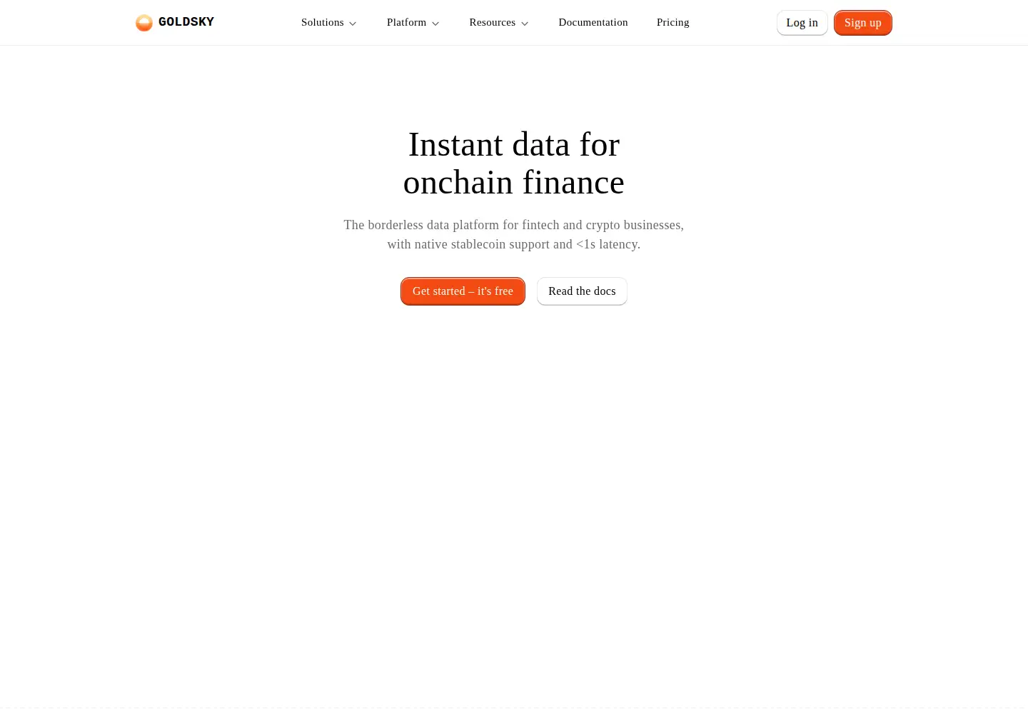 Screenshot of goldsky.com