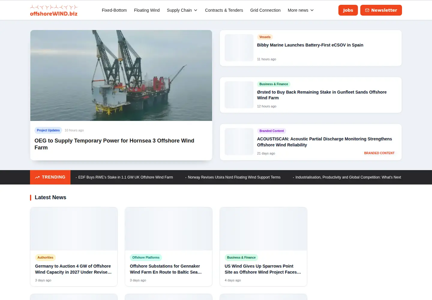 Screenshot of offshorewind.biz