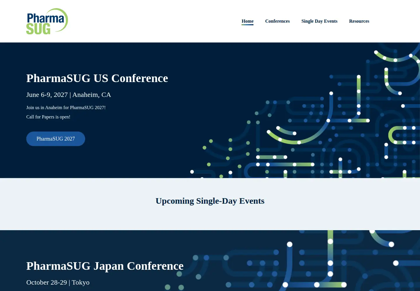 Screenshot of pharmasug.org