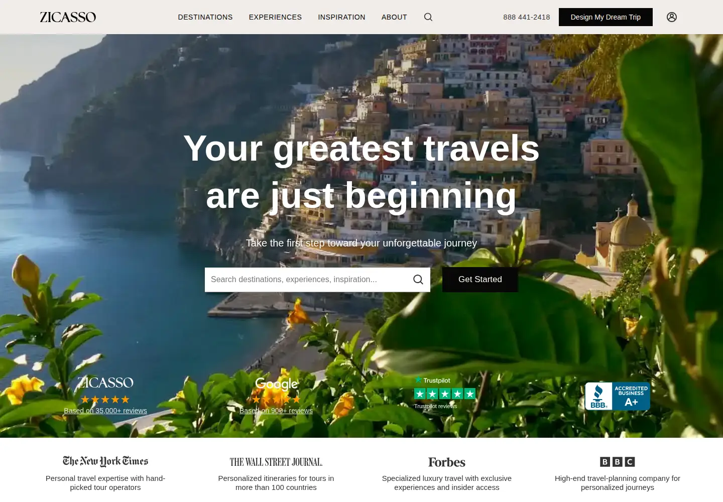 Screenshot of zicasso.com