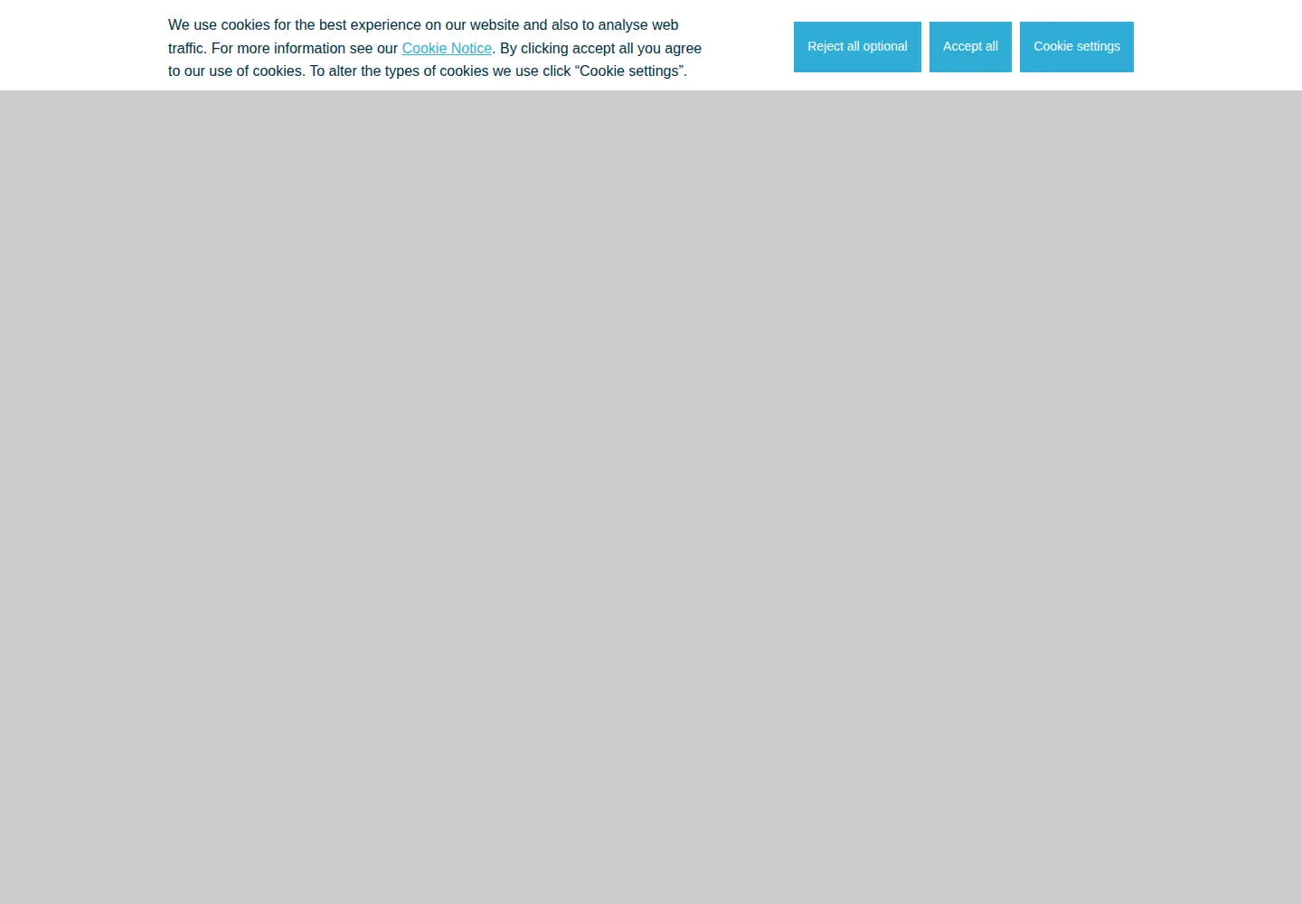 Captured homepage of excel.london in the current scan