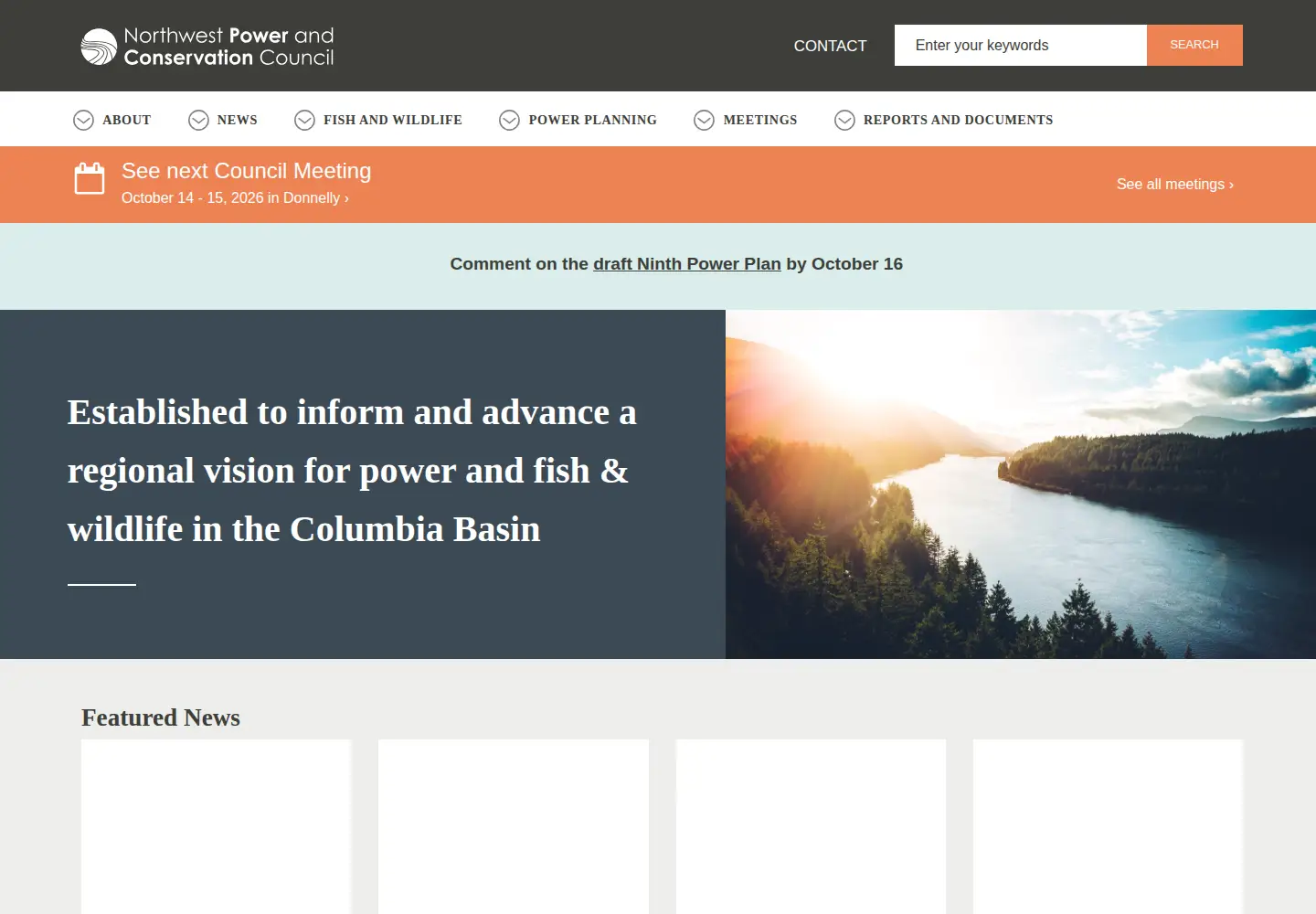 Screenshot of nwcouncil.org