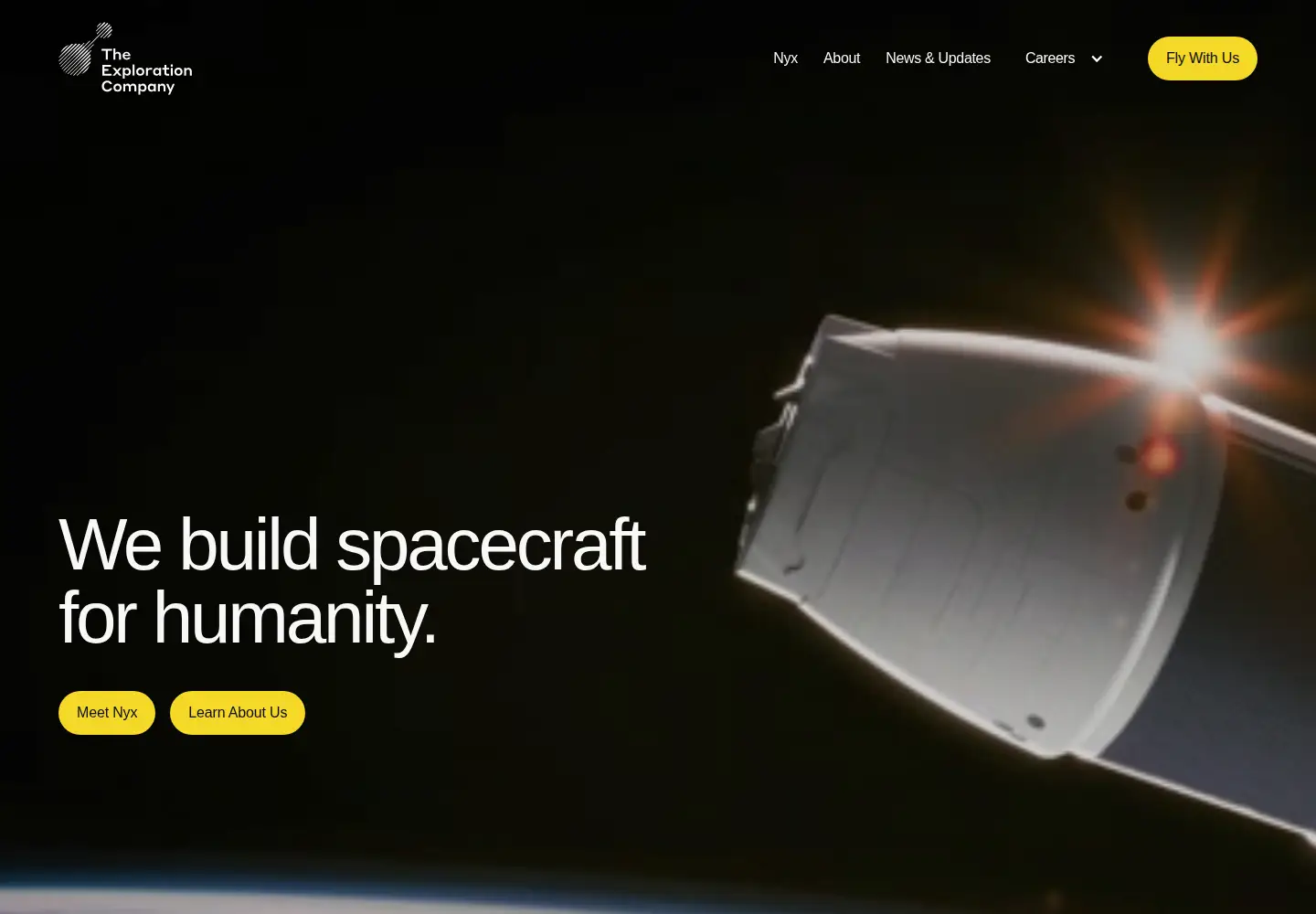 Screenshot of exploration.space