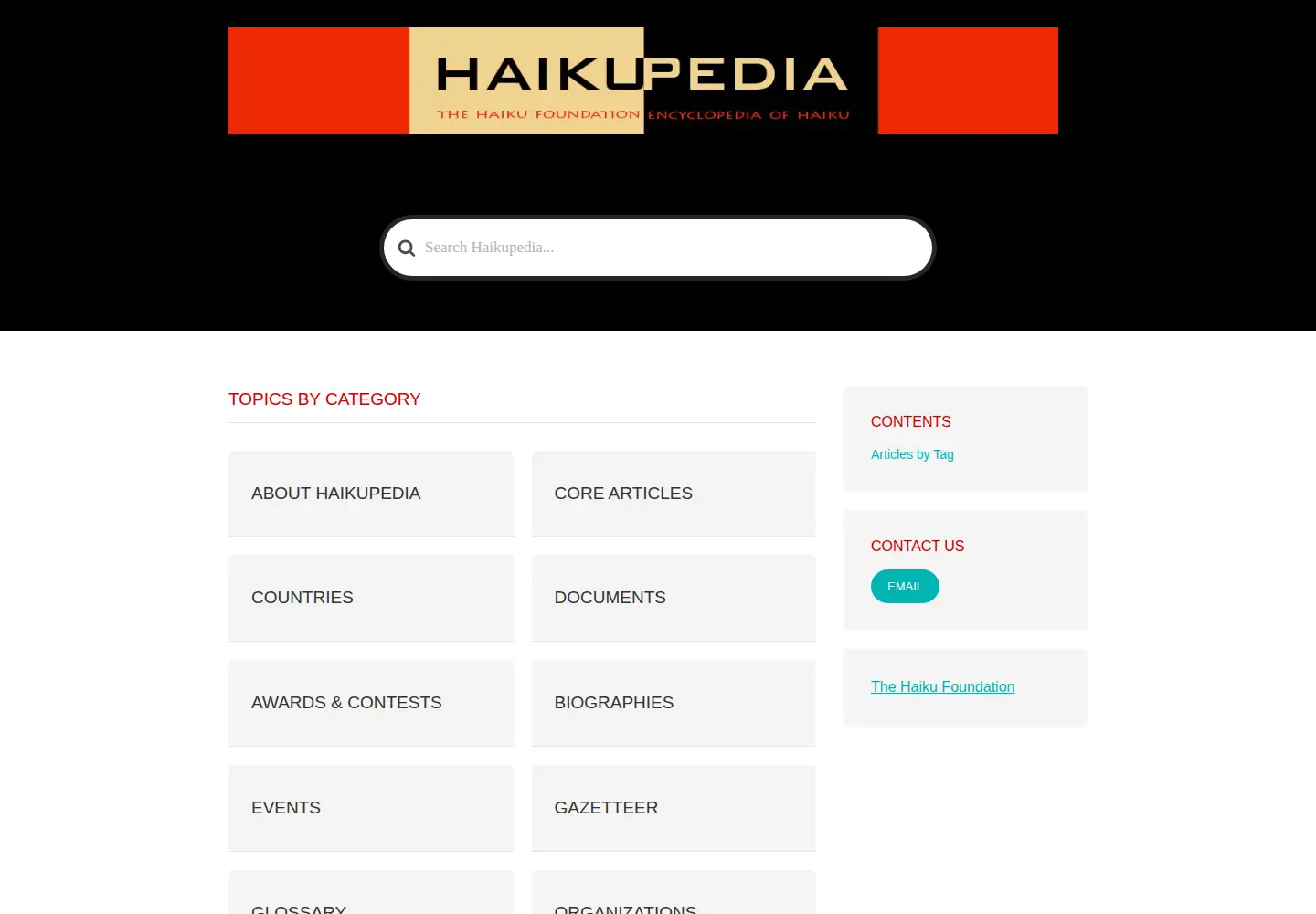 Screenshot of haikupedia.org