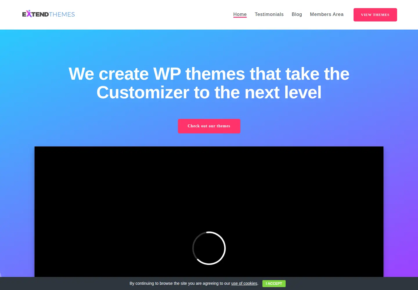 Screenshot of extendthemes.com