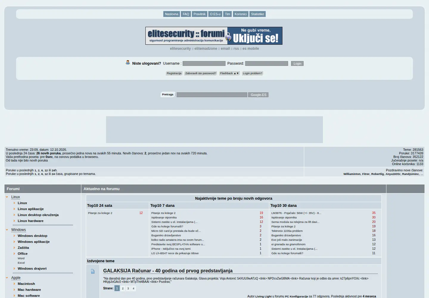 Screenshot of elitesecurity.org
