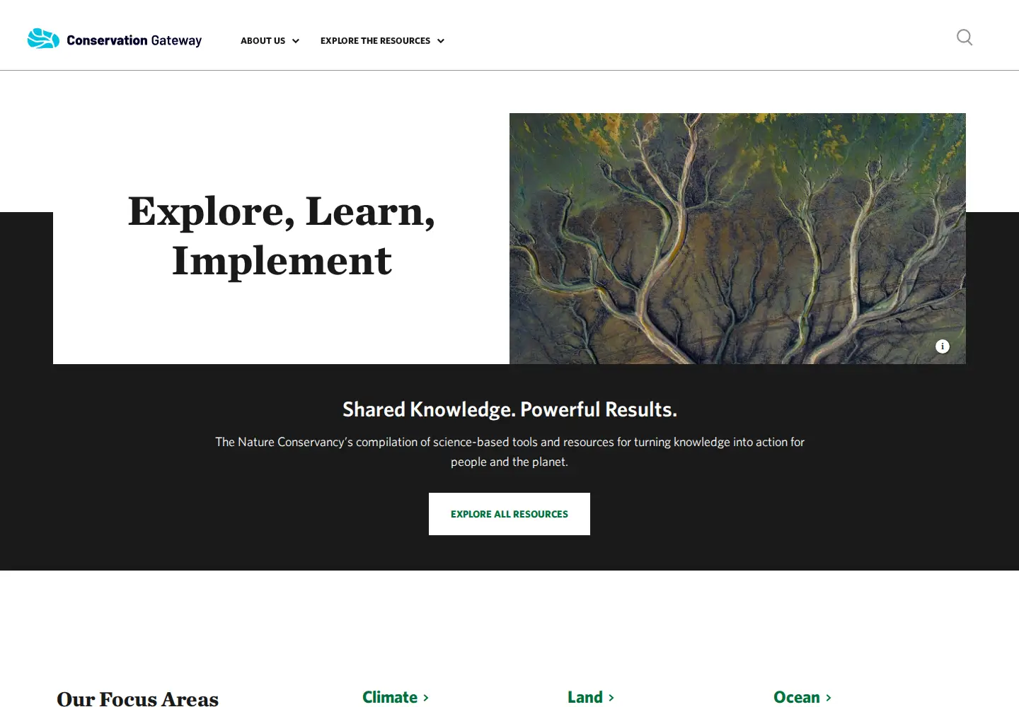 Screenshot of conservationgateway.org