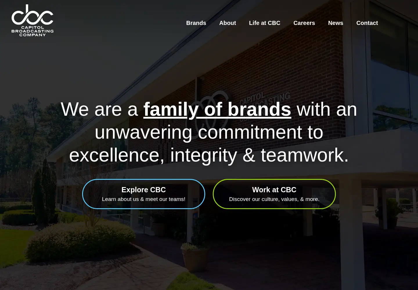 Screenshot of capitolbroadcasting.com
