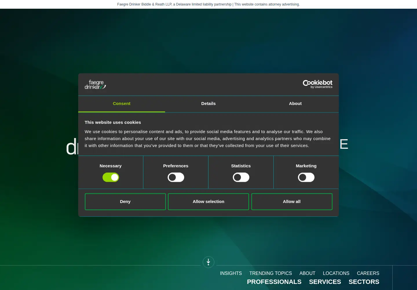Screenshot of faegredrinker.com