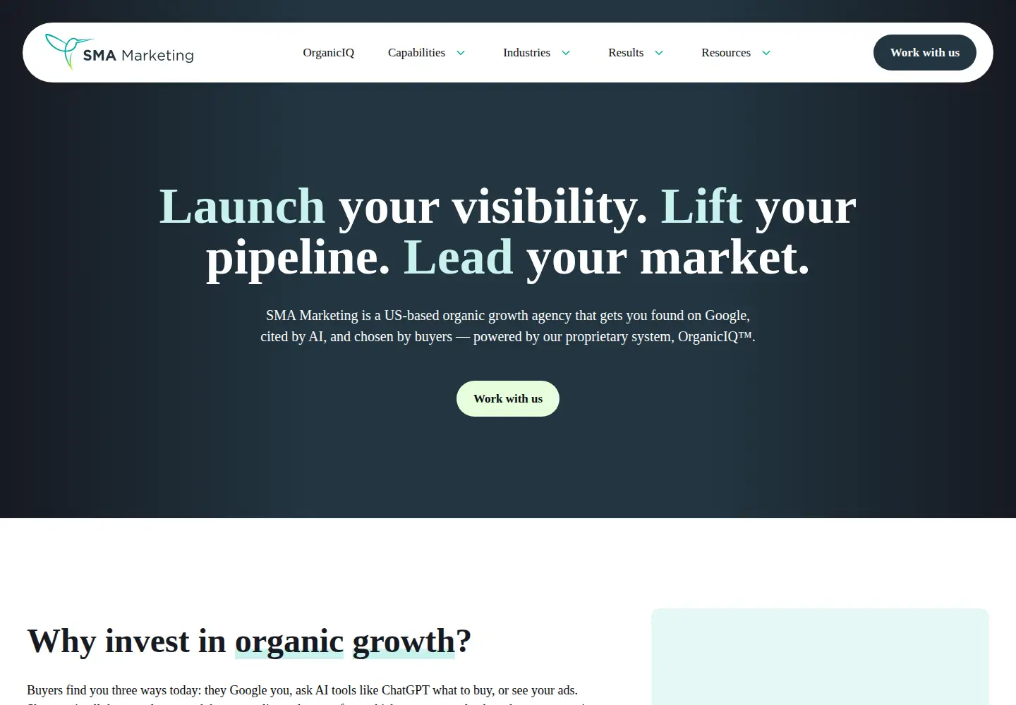 Screenshot of smamarketing.net