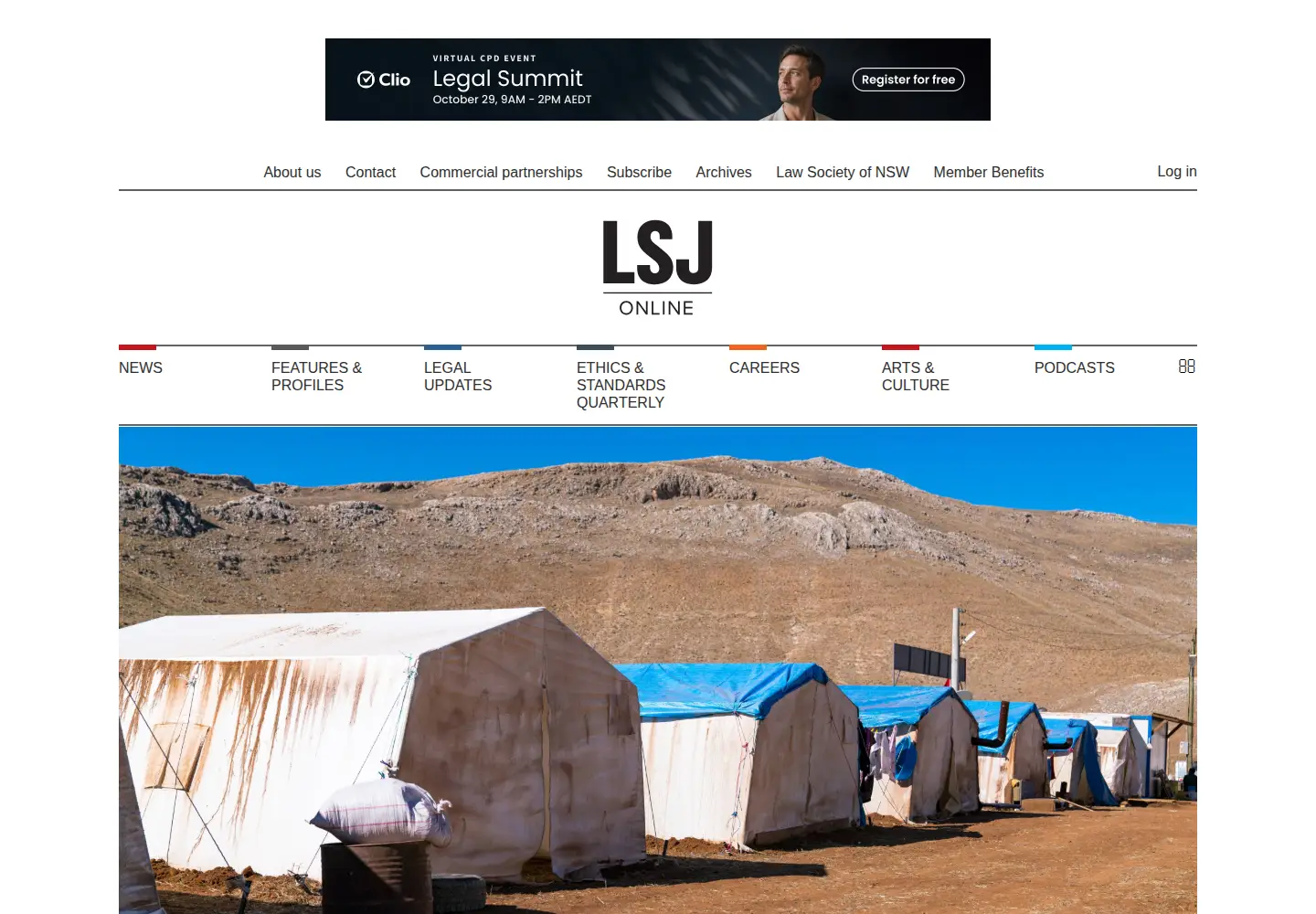 Screenshot of lsj.com.au