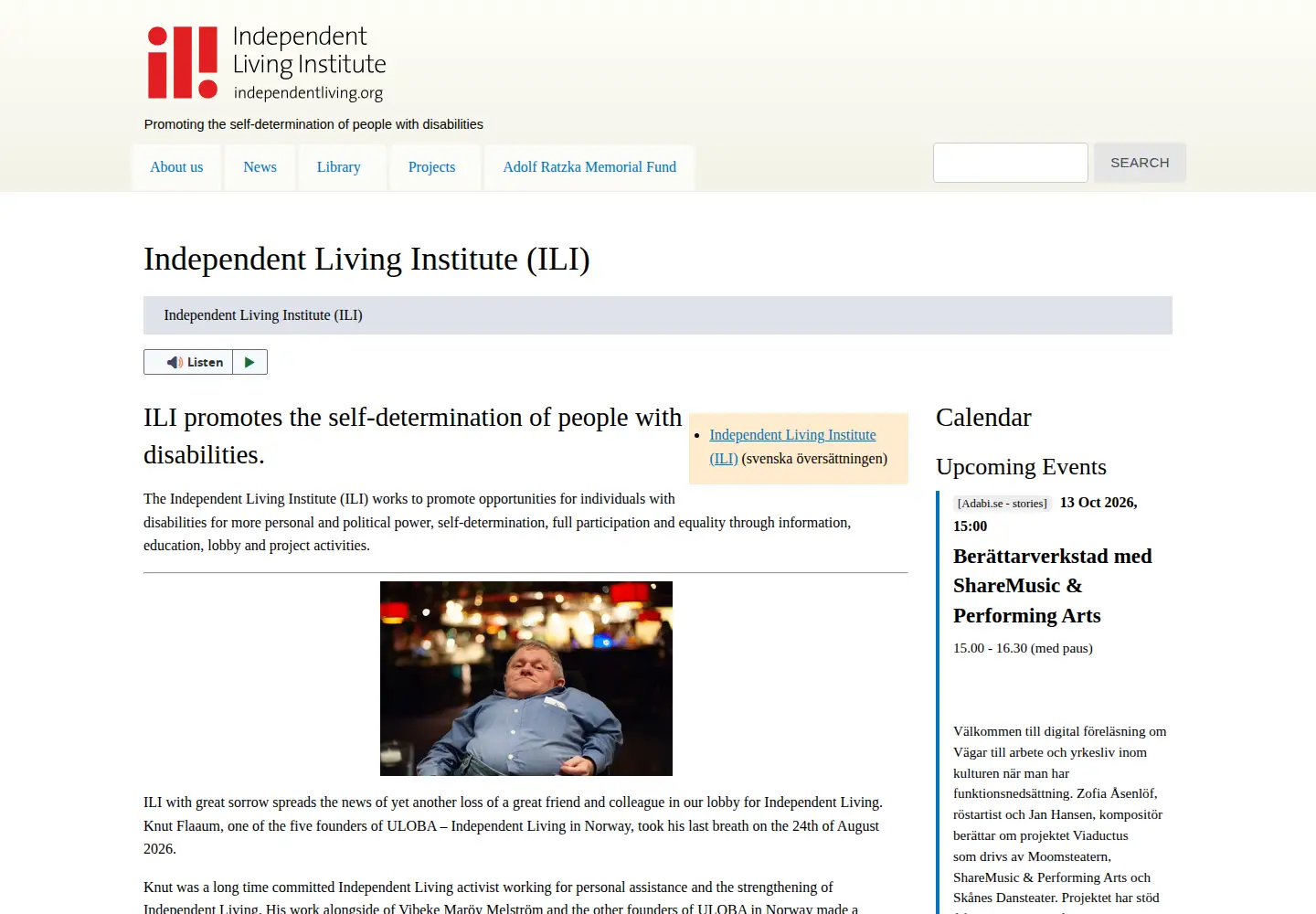 Screenshot of independentliving.org