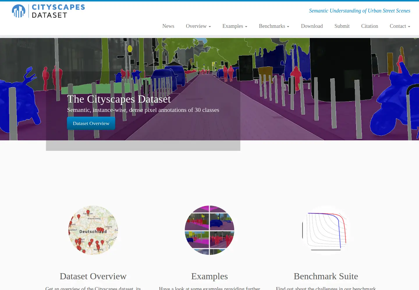 Screenshot of cityscapes-dataset.com