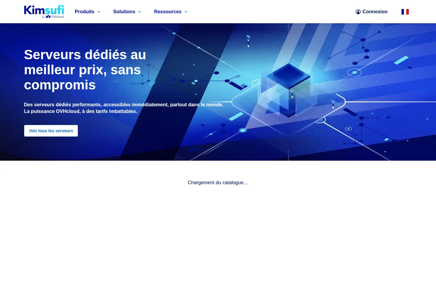 Screenshot of kimsufi.com
