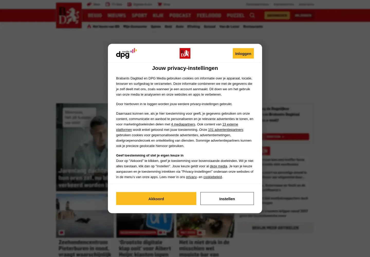Screenshot of bd.nl