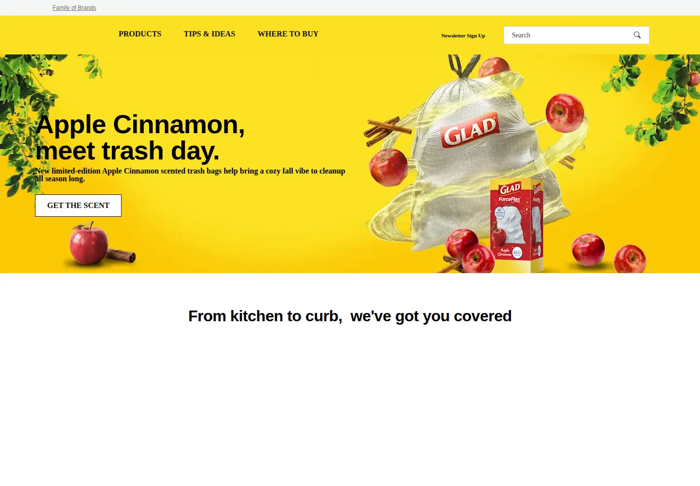 Screenshot of glad.com