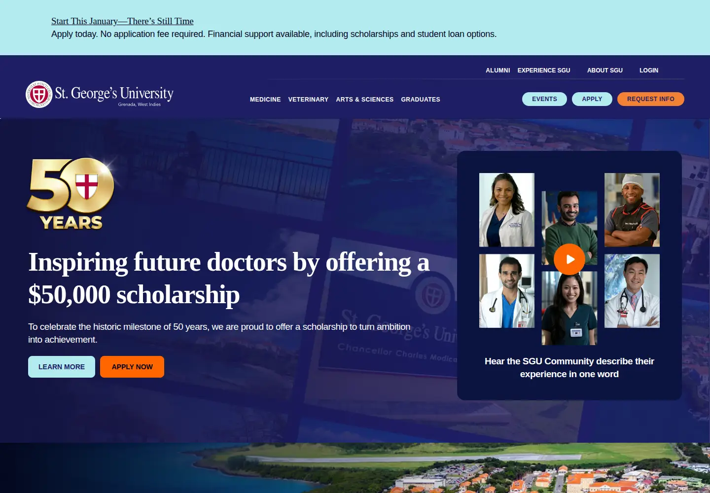 Screenshot of sgu.edu