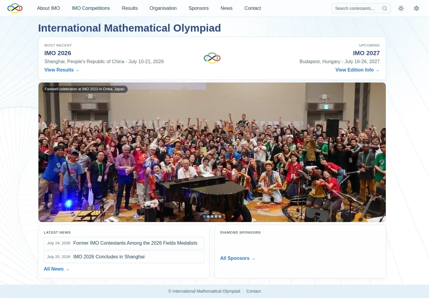 Screenshot of imo-official.org